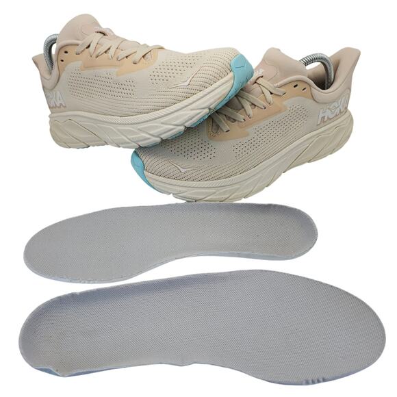 Hoka One One Arahi 7 Vanilla Cream Womens 9.5B Running Shoes Sneakers - Picture 3 of 12